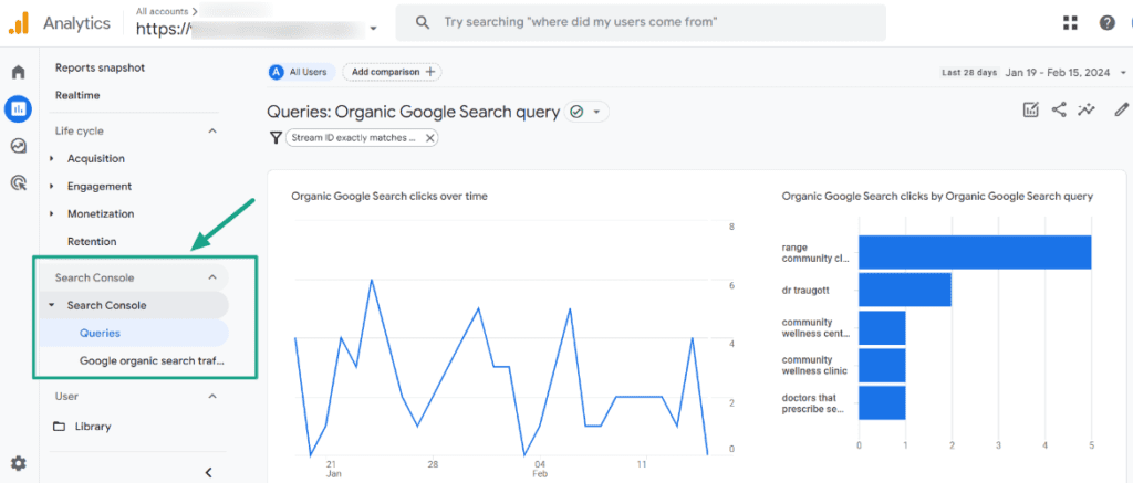 Integrating Google Search Console with GA4
