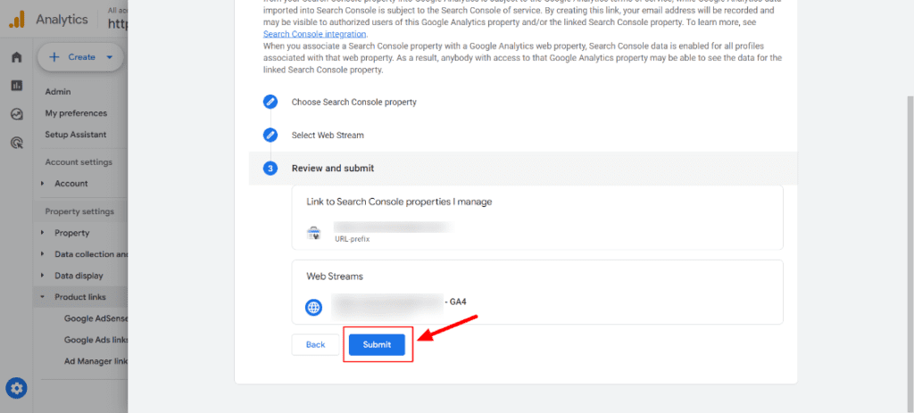 Integrating Google Search Console with GA4