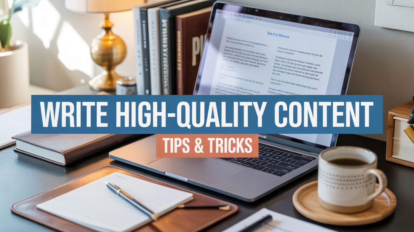 Tips to Write Good, High-Quality Content