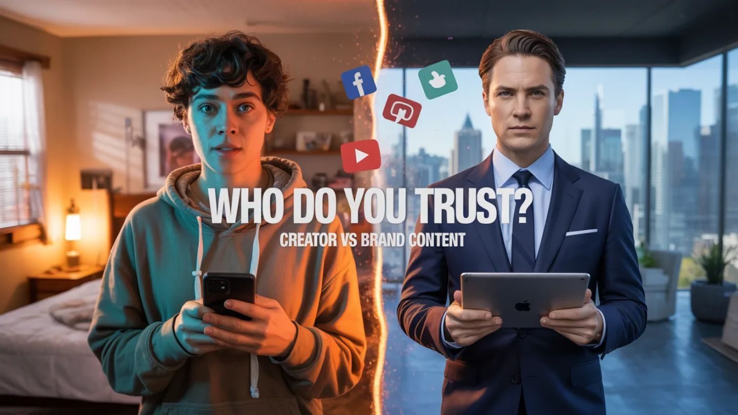 Creator vs Brand Content: What Audiences Trust More