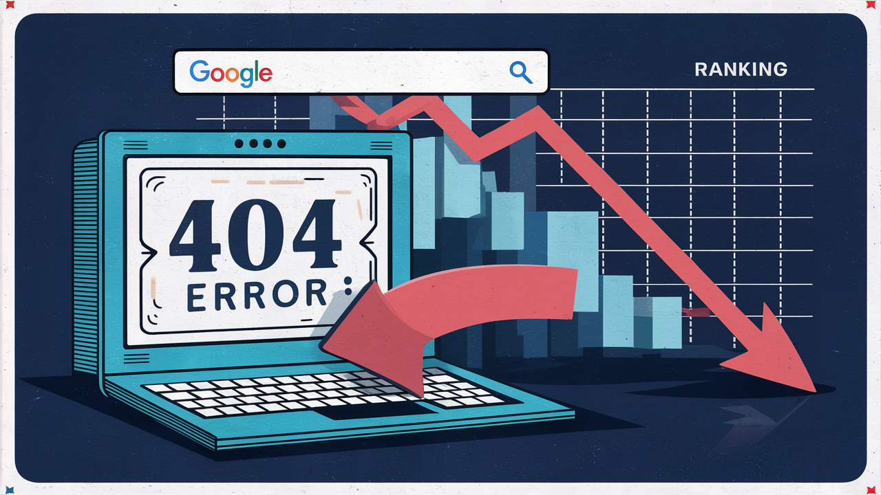 404 error ranking down