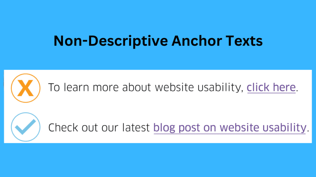 Non-Descriptive Anchor Texts