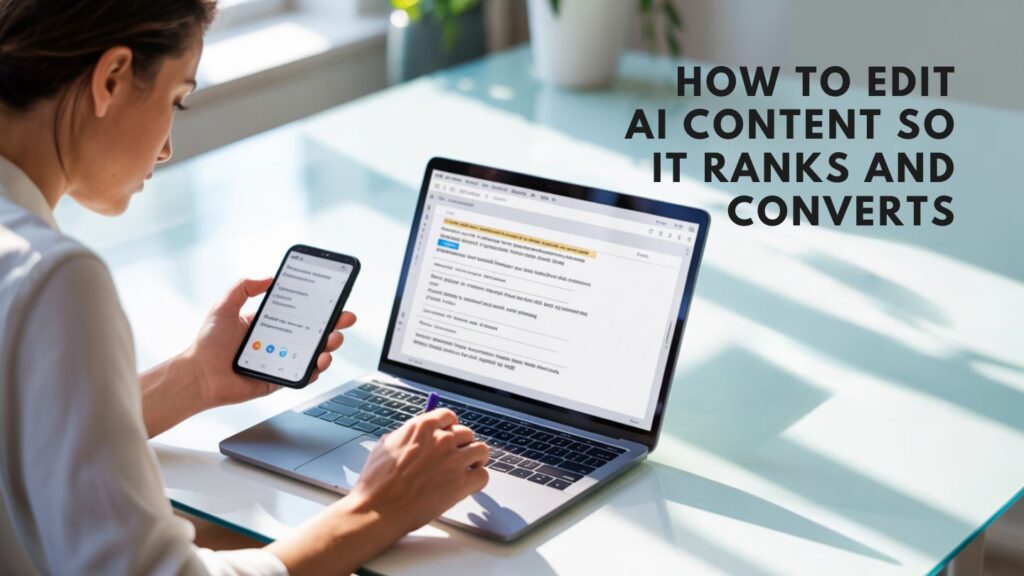 How to Edit AI Content for SEO and Conversions