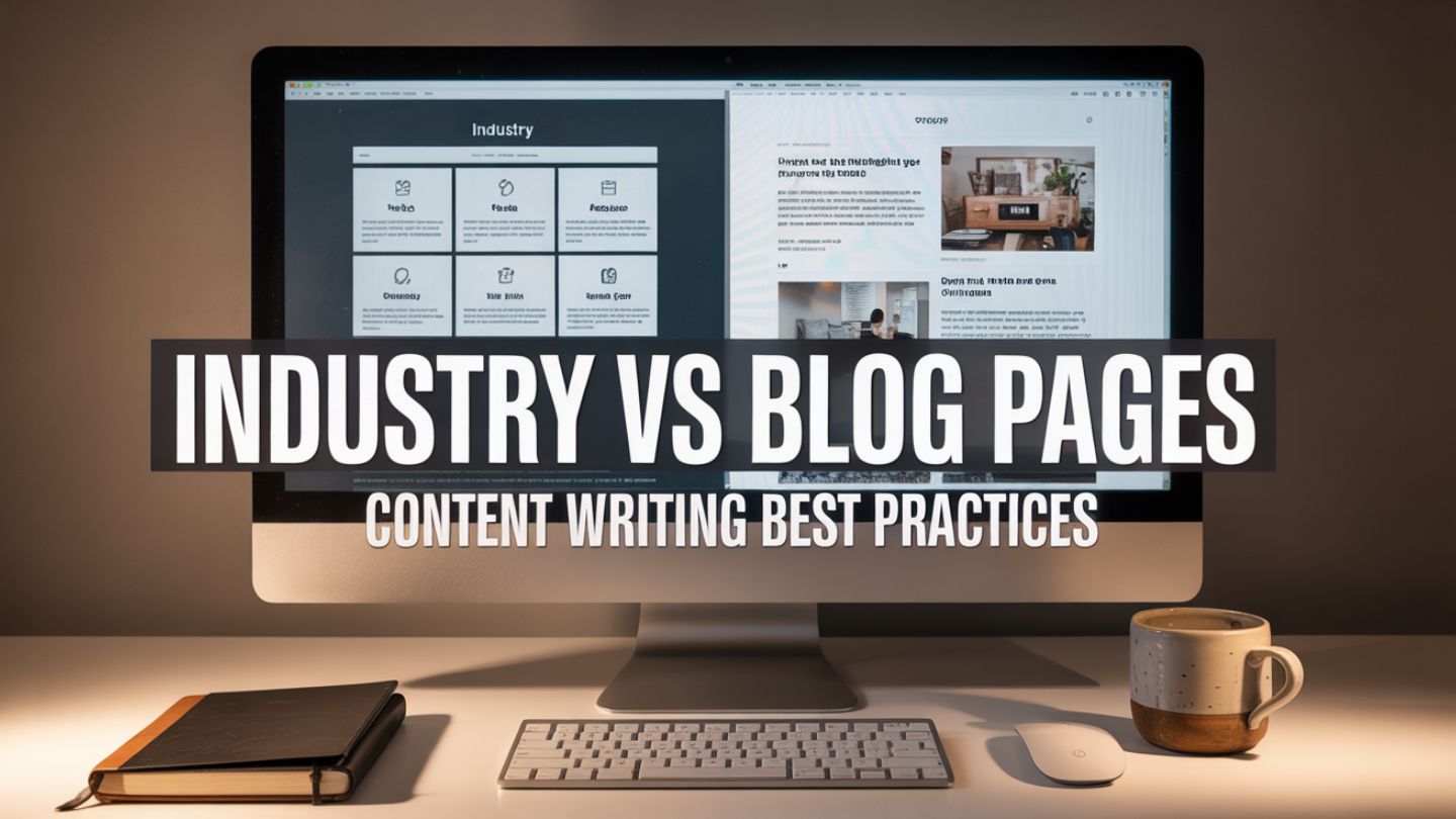 Industry Pages vs Blog Pages: Content Writing Best Practices