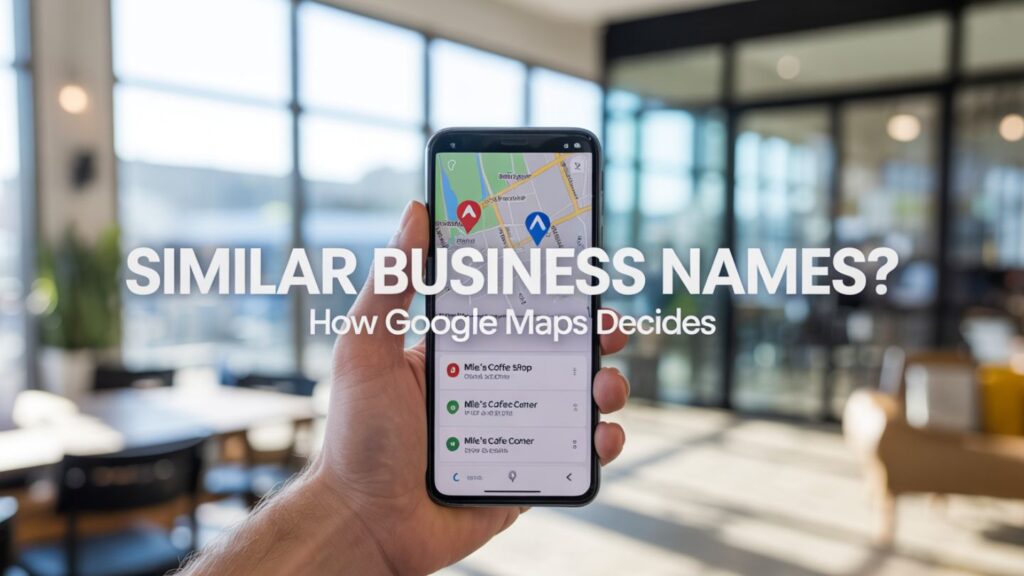 How Google Maps Handles Similar Business Names