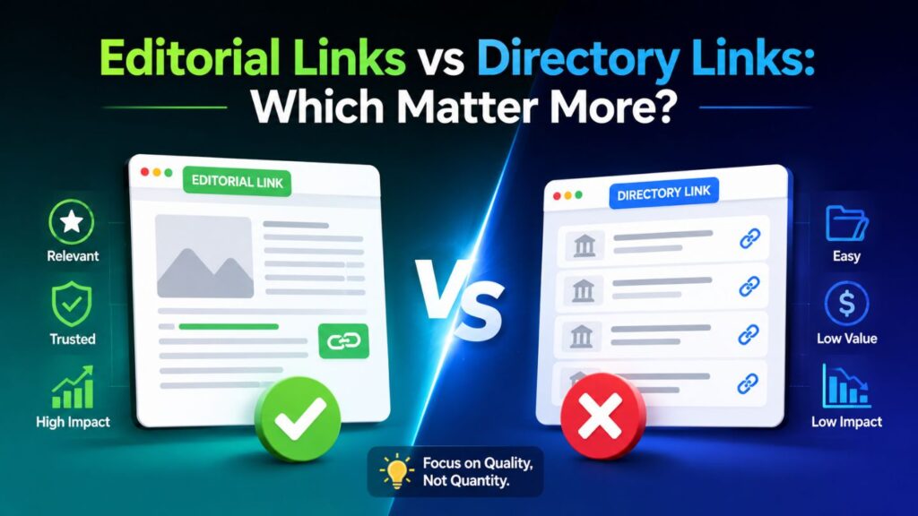 Editorial Links vs Directory Links: Which Matter More