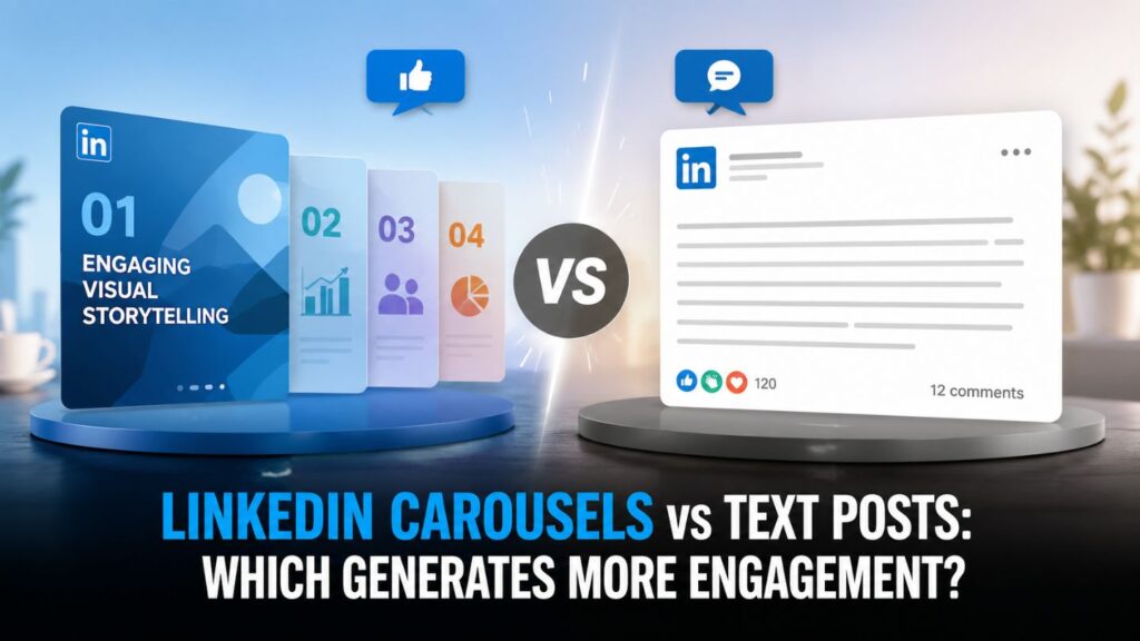 LinkedIn Carousels vs Text Posts: Which Generates More Engagement?