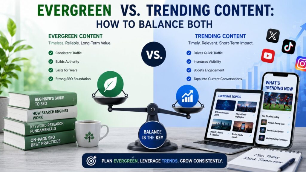 Evergreen vs Trending Content: How to Balance Both