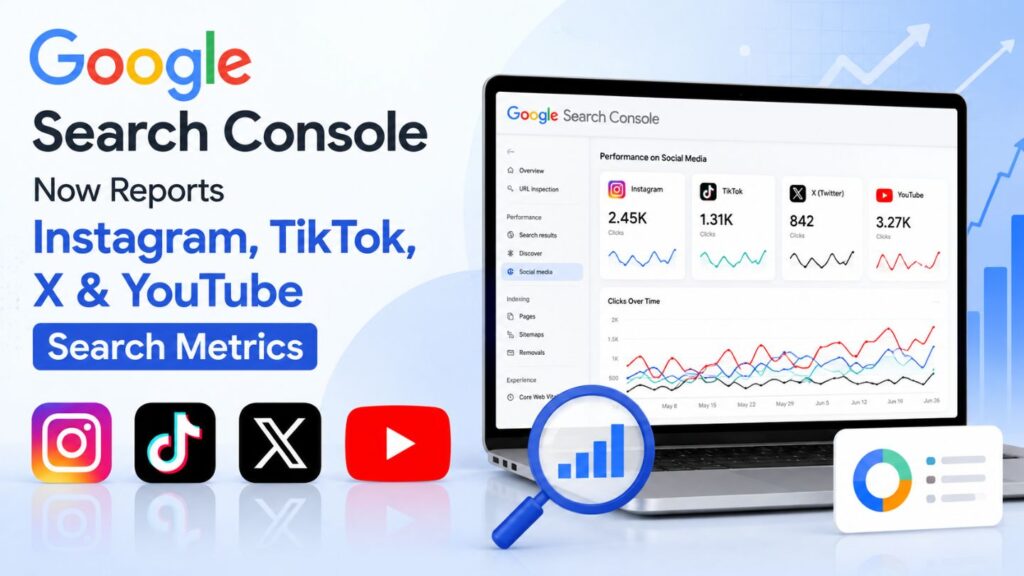 Google Search Console Now Reports Instagram, TikTok, X & YouTube Search Metrics